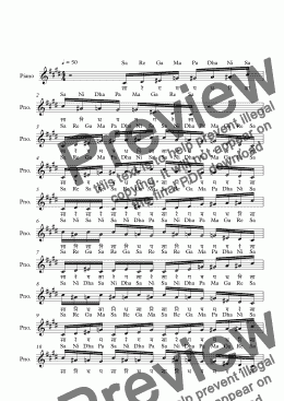 page one of Sucharitra-Db--Carnatic Music-Exercise Patterns