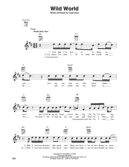 page one of Wild World (Baritone Ukulele)