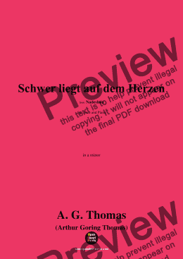 page one of A. G. Thomas-Schwer liegt auf dem Herzen,in a minor