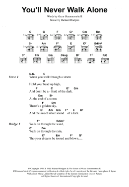 page one of You'll Never Walk Alone (Guitar Chords/Lyrics)