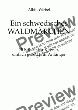 page one of Waldmärchen 1