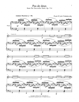 page one of Pas de deux (from The Nutcracker) (Trumpet and Piano)