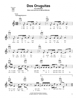 page one of Dos Oruguitas (from Encanto) (Ukulele)