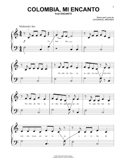 page one of Colombia, Mi Encanto (from Encanto) (Beginning Piano Solo)