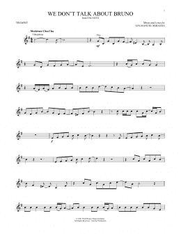 page one of We Don't Talk About Bruno (from Encanto) (Trumpet Solo)