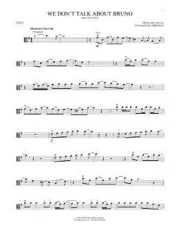 page one of We Don't Talk About Bruno (from Encanto) (Viola Solo)