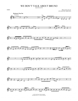 page one of We Don't Talk About Bruno (from Encanto) (French Horn Solo)