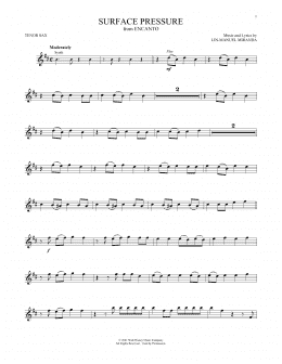 page one of Surface Pressure (from Encanto) (Tenor Sax Solo)