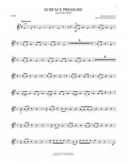 page one of Surface Pressure (from Encanto) (French Horn Solo)