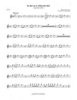 page one of Surface Pressure (from Encanto) (Flute Solo)