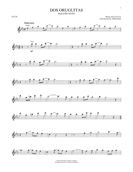 page one of Dos Oruguitas (from Encanto) (Flute Solo)