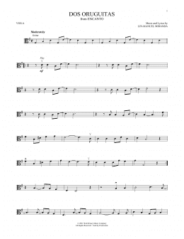 page one of Dos Oruguitas (from Encanto) (Viola Solo)