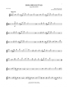 page one of Dos Oruguitas (from Encanto) (Alto Sax Solo)