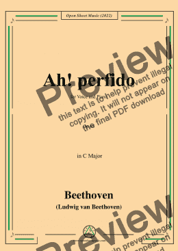 page one of Beethoven-Ah!perfido,Op.65