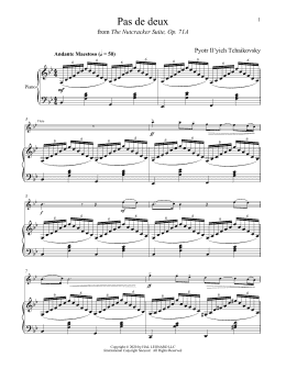 page one of Pas de deux (from The Nutcracker) (Flute and Piano)