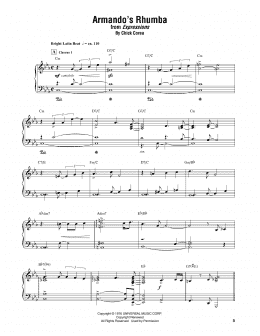 page one of Armando's Rhumba (Piano Transcription)