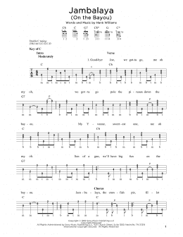 page one of Jambalaya (On The Bayou) (Banjo Tab)