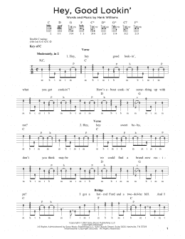 page one of Hey, Good Lookin' (Banjo Tab)