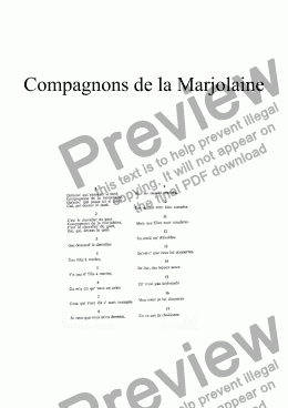 page one of Compagnons de la Marjolaine