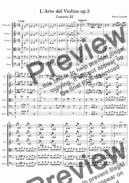 page one of L`Arte del Violino op.3 №6