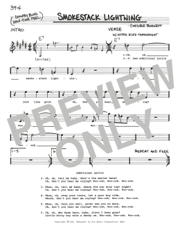 Smokestack Lightning (Real Book – Melody, Lyrics & Chords) - Print Now