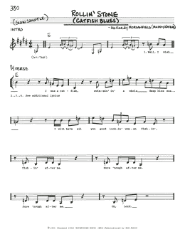 page one of Rollin' Stone (Catfish Blues) (Real Book – Melody, Lyrics & Chords)