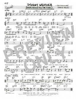 page one of Stormy Weather (Keeps Rainin' All The Time) (Real Book – Melody, Lyrics & Chords)