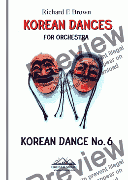 page one of Korean Dance No. 6 for Orchestra