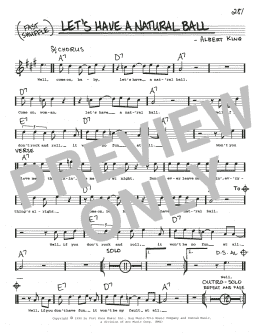 page one of Let's Have A Natural Ball (Real Book – Melody, Lyrics & Chords)