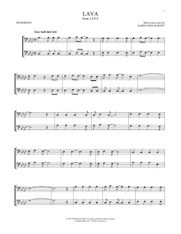 page one of Lava (from Lava) (Trombone Duet)