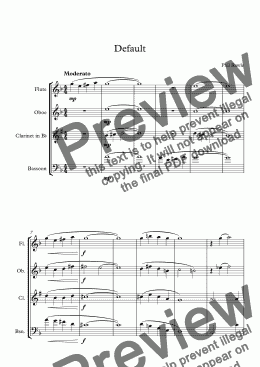 page one of Default - Wind Quartet