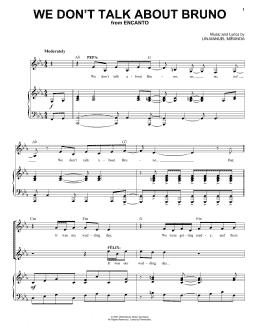 page one of We Don't Talk About Bruno (from Encanto) (Piano & Vocal)