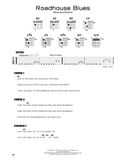 page one of Roadhouse Blues (Really Easy Guitar)