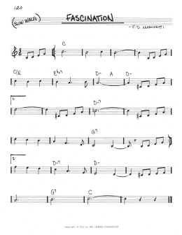 page one of Fascination (Valse Tzigane) (Real Book – Melody & Chords)