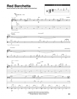 page one of Red Barchetta (Transcribed Score)