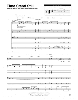 page one of Time Stand Still (Transcribed Score)