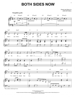 page one of Both Sides Now (from CODA) (Piano & Vocal)