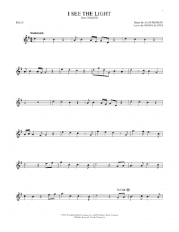 page one of I See The Light (from Tangled) (Bells Solo)