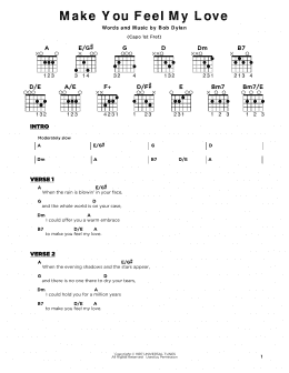 page one of Make You Feel My Love (Really Easy Guitar)