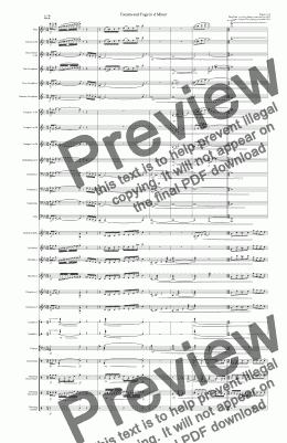 page one of Tocatta and Fuge in d Minor