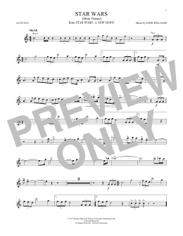 page one of Star Wars (Main Theme) (Alto Sax Solo)