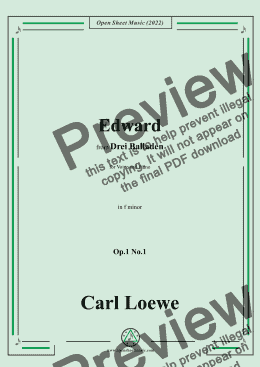 Carl loewe discount edward text