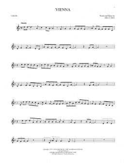 page one of Vienna (Violin Solo)