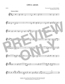 page one of Open Arms (French Horn Solo)