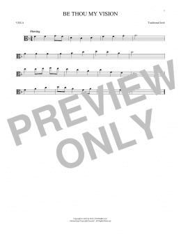 page one of Be Thou My Vision (Viola Solo)