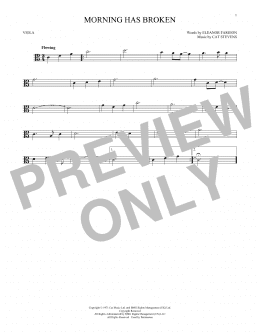 page one of Morning Has Broken (Viola Solo)