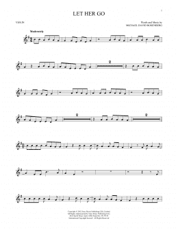 page one of Let Her Go (Violin Solo)