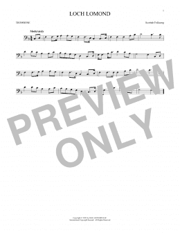 page one of Loch Lomond (Trombone Solo)