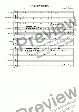 page one of Trumpet Voluntary