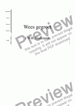 page one of Wees gegroet